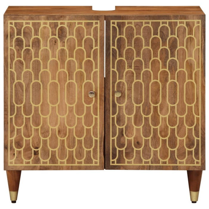 Dulap pentru chiuveta de baie, 62x33x58 cm, lemn masiv de mango WALTI