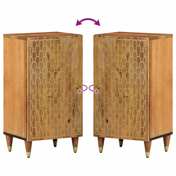 Dulap lateral, 40x33x75 cm, lemn masiv de mango WALTI