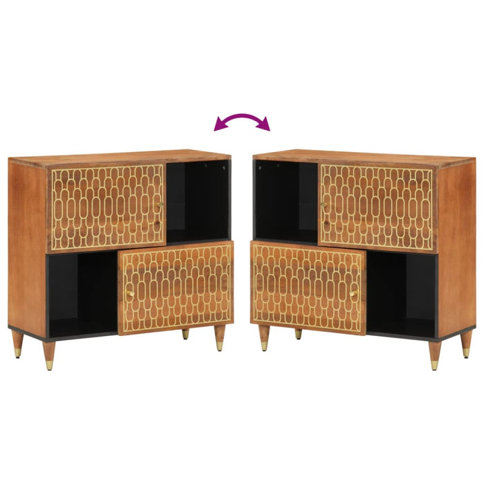 Dulap lateral, 80x33x75 cm, lemn masiv de mango WALTI