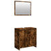 Set mobilier de baie, 2 piese, stejar fumuriu, lemn prelucrat - WALTI WALTI