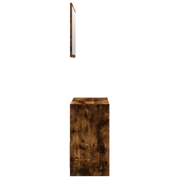 Set mobilier de baie, 2 piese, stejar fumuriu, lemn prelucrat - WALTI WALTI