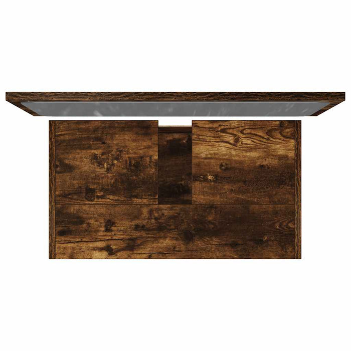 Set mobilier de baie, 2 piese, stejar fumuriu, lemn prelucrat - WALTI WALTI