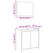 Set mobilier de baie, 2 piese, stejar fumuriu, lemn prelucrat - WALTI WALTI