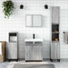 Set mobilier de baie, 2 piese, gri sonoma, lemn prelucrat - WALTI WALTI