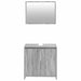 Set mobilier de baie, 2 piese, gri sonoma, lemn prelucrat - WALTI WALTI