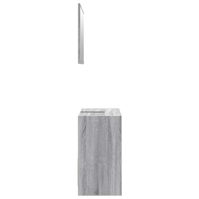 Set mobilier de baie, 2 piese, gri sonoma, lemn prelucrat - WALTI WALTI