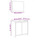 Set mobilier de baie, 2 piese, gri sonoma, lemn prelucrat - WALTI WALTI