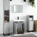 Set mobilier de baie, 2 piese, gri sonoma, lemn prelucrat - WALTI WALTI