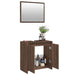 Set mobilier de baie, 2 piese, stejar maro, lemn prelucrat - WALTI WALTI