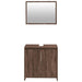 Set mobilier de baie, 2 piese, stejar maro, lemn prelucrat - WALTI WALTI