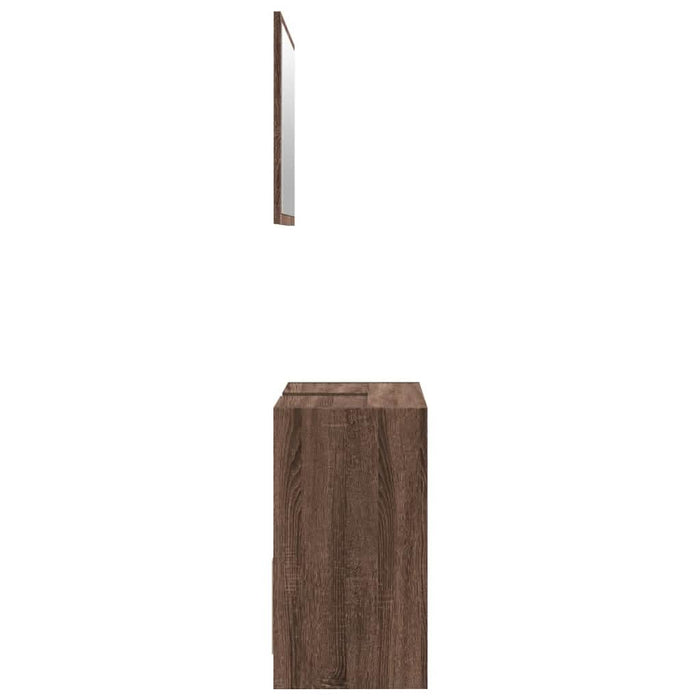 Set mobilier de baie, 2 piese, stejar maro, lemn prelucrat - WALTI WALTI