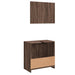 Set mobilier de baie, 2 piese, stejar maro, lemn prelucrat - WALTI WALTI