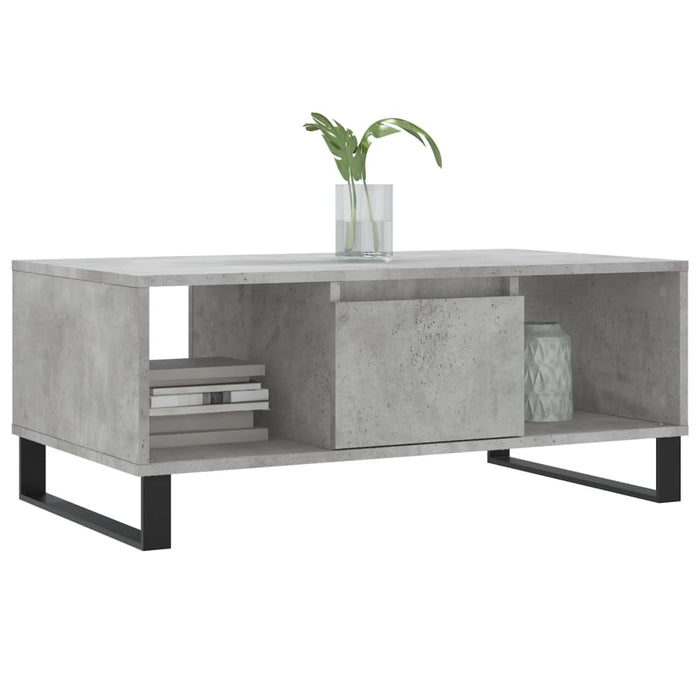Măsuță de cafea, gri beton, 90x50x36,5 cm, lemn compozit - WALTI WALTI