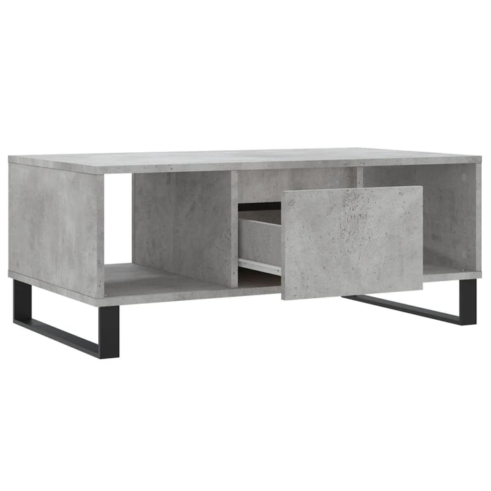 Măsuță de cafea, gri beton, 90x50x36,5 cm, lemn compozit - WALTI WALTI