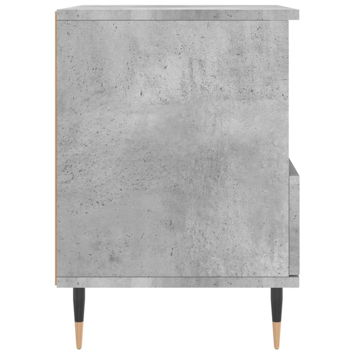 Noptieră, gri beton, 40x35x50 cm, lemn compozit - WALTI WALTI