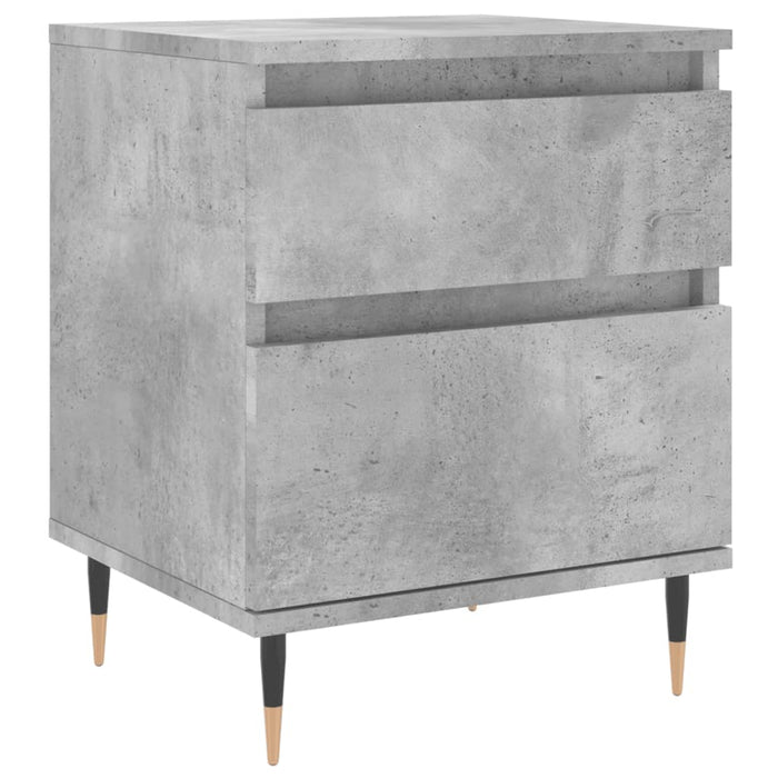 Noptiere, 2 buc., gri beton, 40x35x50 cm, lemn compozit - WALTI WALTI