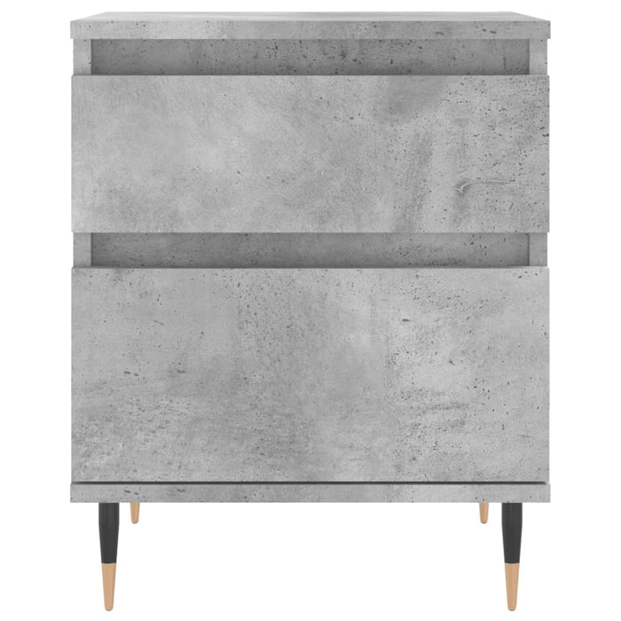 Noptiere, 2 buc., gri beton, 40x35x50 cm, lemn compozit - WALTI WALTI