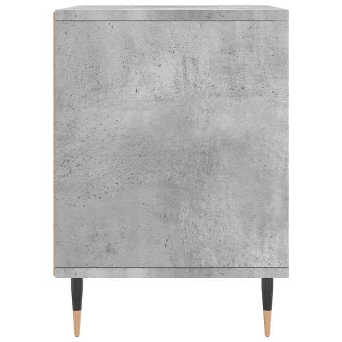 Noptieră, gri beton, 40x35x50 cm, lemn compozit - WALTI WALTI