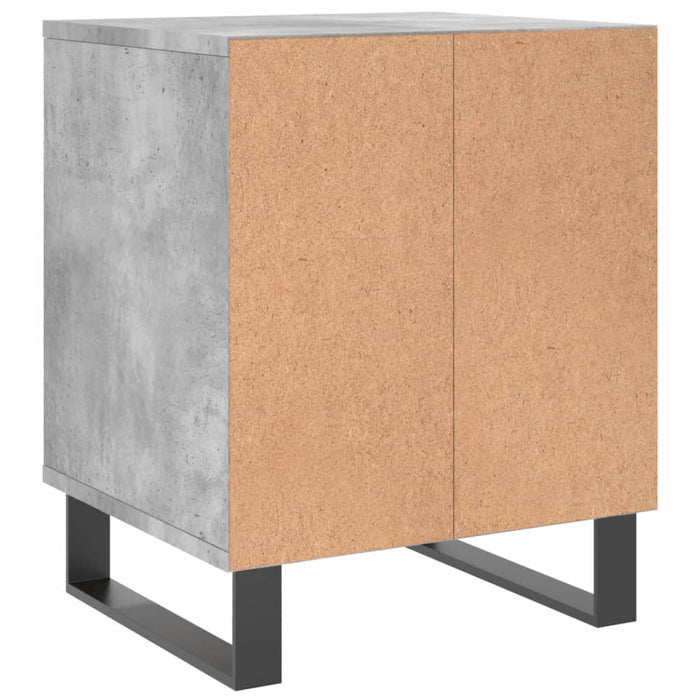 Noptiere, 2 buc., gri beton, 40x35x50 cm, lemn compozit - WALTI WALTI
