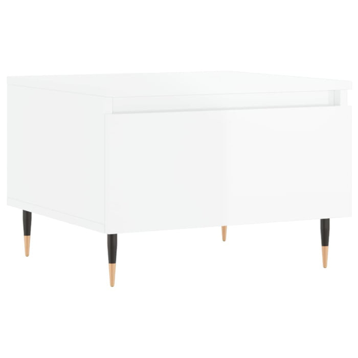 Mese de cafea 2 buc. alb extralucios 50x46x35 cm lemn compozit - WALTI WALTI