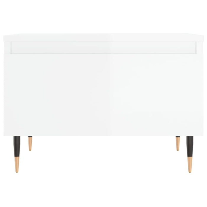 Mese de cafea 2 buc. alb extralucios 50x46x35 cm lemn compozit - WALTI WALTI
