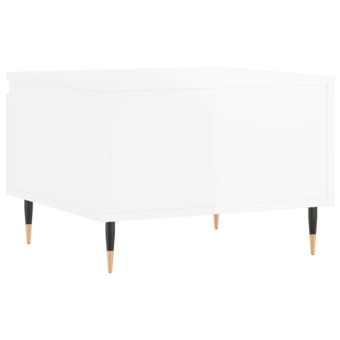 Mese de cafea 2 buc. alb extralucios 50x46x35 cm lemn compozit - WALTI WALTI