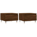 Mese de cafea 2 buc. stejar maro 50x46x35 cm lemn compozit - WALTI WALTI