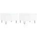 Mese de cafea 2 buc. alb extralucios 50x46x35 cm lemn compozit - WALTI WALTI