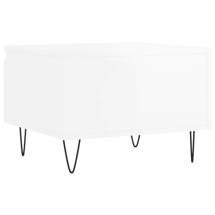 Mese de cafea 2 buc. alb extralucios 50x46x35 cm lemn compozit - WALTI WALTI