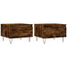Mese de cafea 2 buc. stejar fumuriu 50x46x35 cm lemn compozit - WALTI WALTI