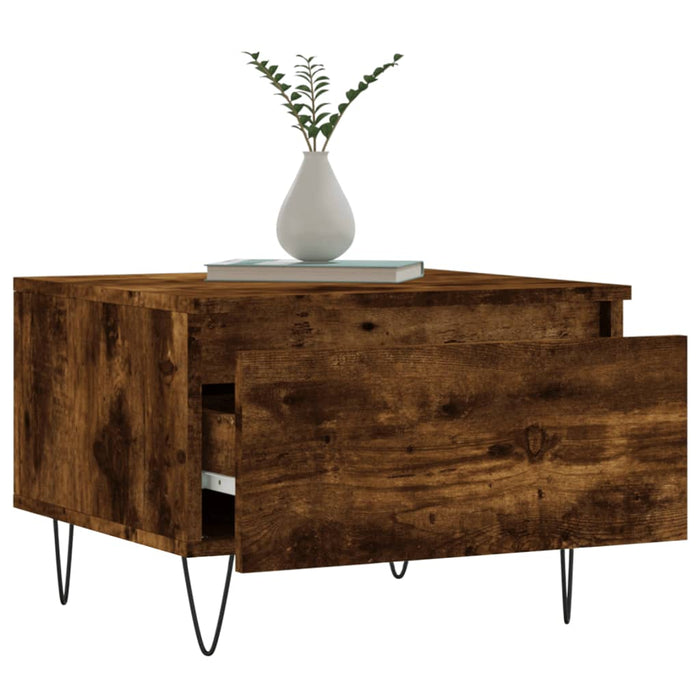Mese de cafea 2 buc. stejar fumuriu 50x46x35 cm lemn compozit - WALTI WALTI