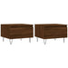 Mese de cafea 2 buc. stejar maro 50x46x35 cm lemn compozit - WALTI WALTI