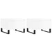 Mese de cafea 2 buc. alb extralucios 50x46x35 cm lemn compozit - WALTI WALTI