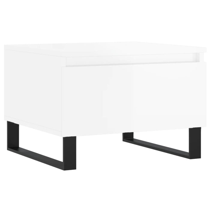 Mese de cafea 2 buc. alb extralucios 50x46x35 cm lemn compozit - WALTI WALTI