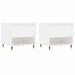 Mese de cafea 2 buc. alb extralucios 50x46x50 cm lemn compozit - WALTI WALTI