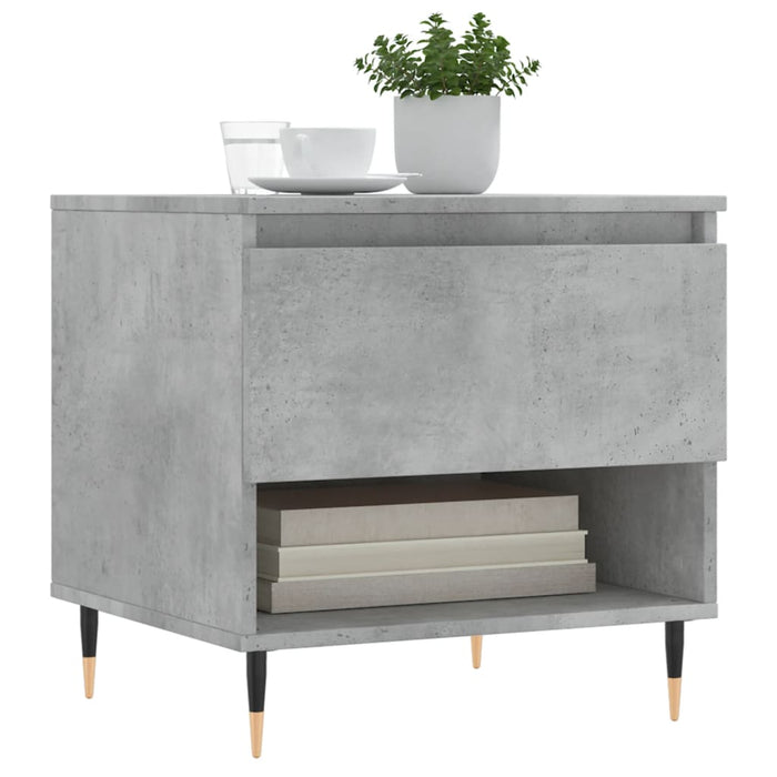 Mese de cafea, 2 buc., gri beton, 50x46x50 cm, lemn compozit - WALTI WALTI