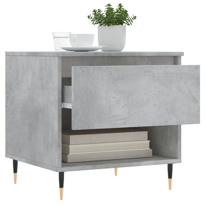 Mese de cafea, 2 buc., gri beton, 50x46x50 cm, lemn compozit - WALTI WALTI
