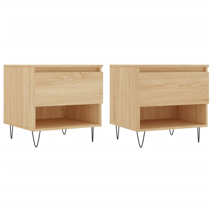 Mese de cafea 2 buc. stejar sonoma 50x46x50 cm lemn compozit - WALTI WALTI