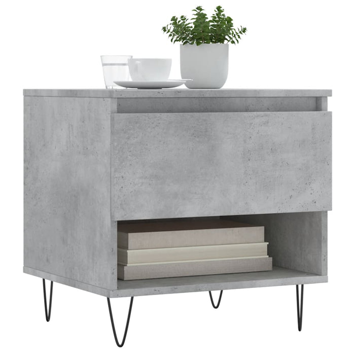 Mese de cafea, 2 buc., gri beton, 50x46x50 cm, lemn compozit - WALTI WALTI