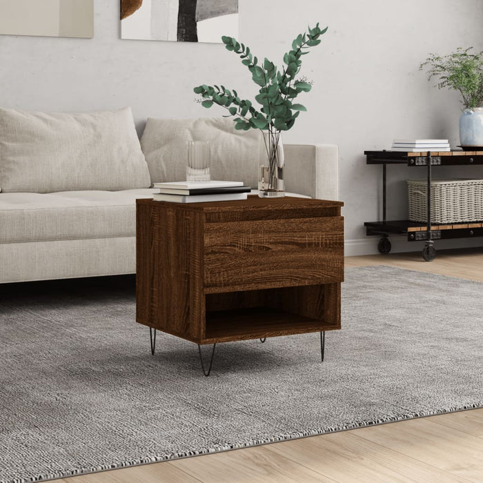 Măsuță de cafea, stejar maro, 50x46x50 cm, lemn prelucrat WALTI