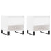 Mese de cafea 2 buc. alb extralucios 50x46x50 cm lemn compozit - WALTI WALTI