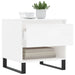 Mese de cafea 2 buc. alb extralucios 50x46x50 cm lemn compozit - WALTI WALTI