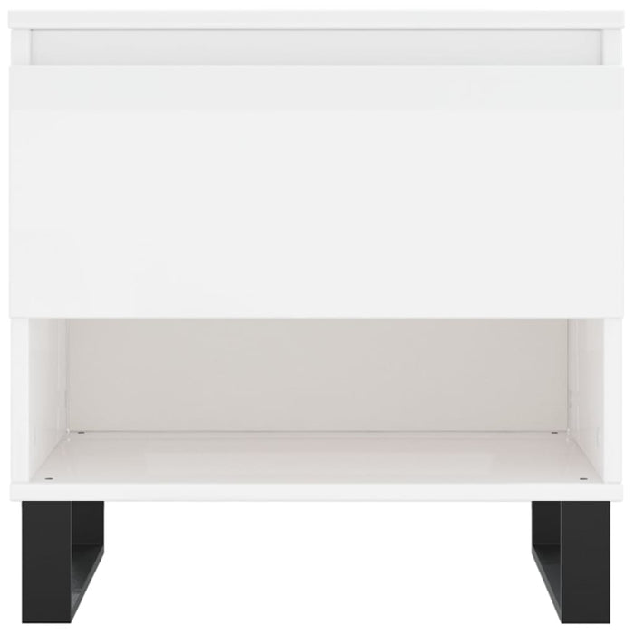Mese de cafea 2 buc. alb extralucios 50x46x50 cm lemn compozit - WALTI WALTI