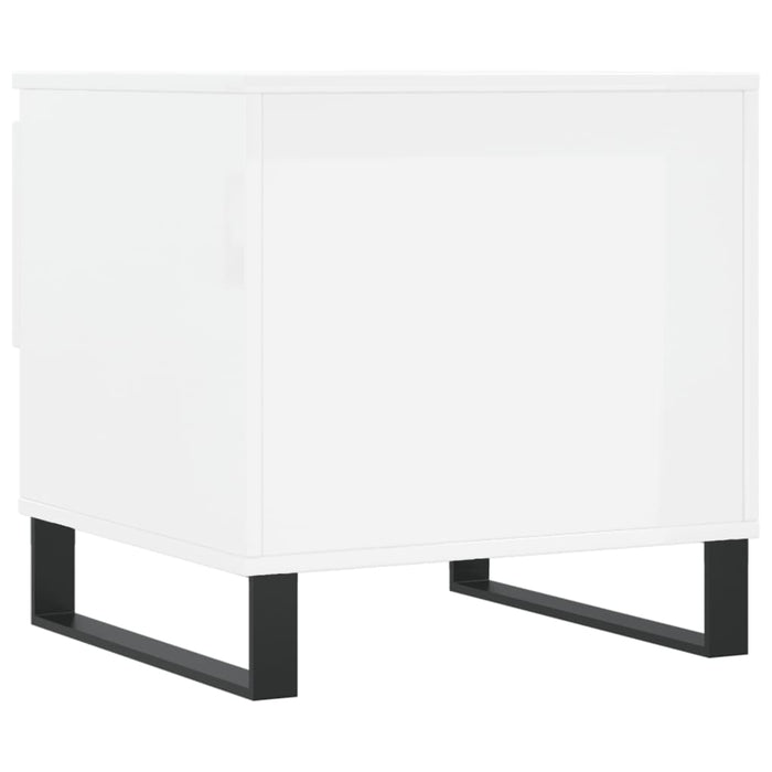 Mese de cafea 2 buc. alb extralucios 50x46x50 cm lemn compozit - WALTI WALTI