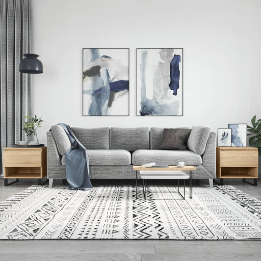 Mese de cafea 2 buc. stejar sonoma 50x46x50 cm lemn compozit - WALTI WALTI