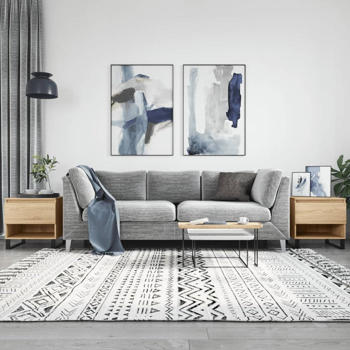 Mese de cafea 2 buc. stejar sonoma 50x46x50 cm lemn compozit - WALTI WALTI