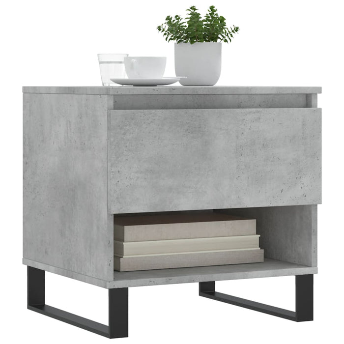 Mese de cafea, 2 buc., gri beton, 50x46x50 cm, lemn compozit - WALTI WALTI