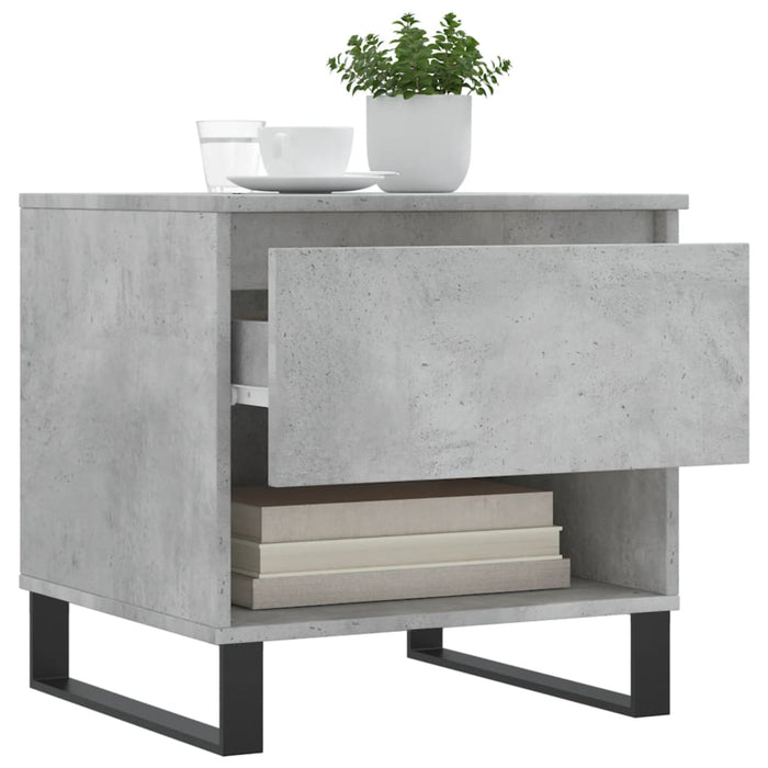 Mese de cafea, 2 buc., gri beton, 50x46x50 cm, lemn compozit - WALTI WALTI