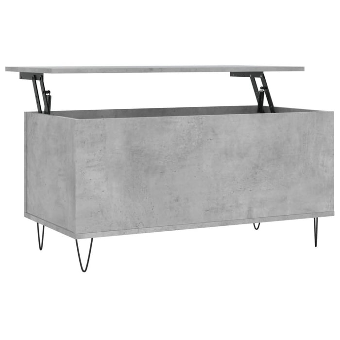 Măsuță de cafea, gri beton, 90x44,5x45 cm, lemn compozit - WALTI WALTI