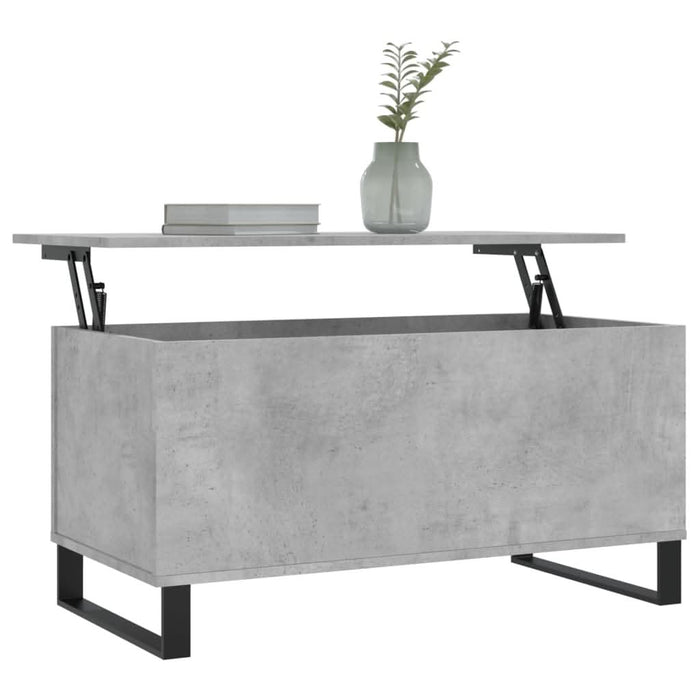 Măsuță de cafea, gri beton, 90x44,5x45 cm, lemn compozit - WALTI WALTI